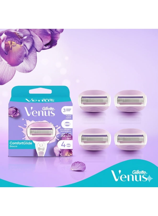 Venus Gillete Venus Comfortglide Breeze Blades x4 - Image 4